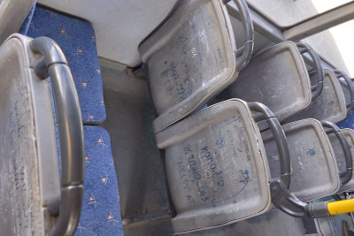 Yazı lövhəsinə “çevrilən” Quba-Xaçmaz avtobusları