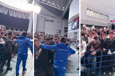 Yaponlar xaçmazlı "Vugi"ni belə qarşıladılar - VİDEO