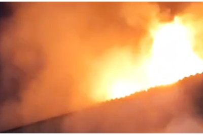 Xaçmazda avtoyuma məntəqəsi yanıb