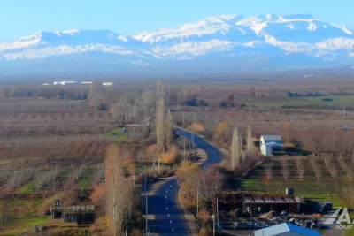 Qusarda 7 kəndi birləşdirən yol təmir edilib - FOTO