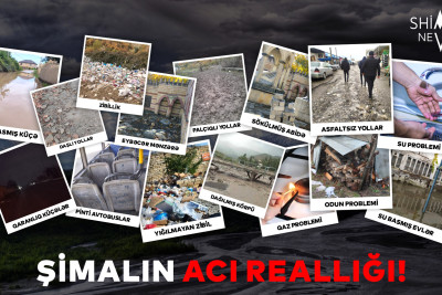 Bərbad yollar, dizdən zibil, qaranlıq küçələr-Şimalın acı reallığı