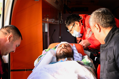 14 yaralı vətəndaşımız Bakıya yola salındı