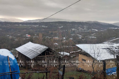 Qubanın soyuqdan donan kəndləri - FOTOLAR