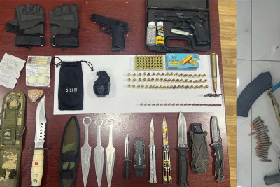 Şabranda 25 yaşlı şəxsdə xeyli sayda silah-sursat aşkarlanıb