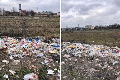 Qubanın “Şərq qapısı” zibilliyin caynağındadır - FOTO