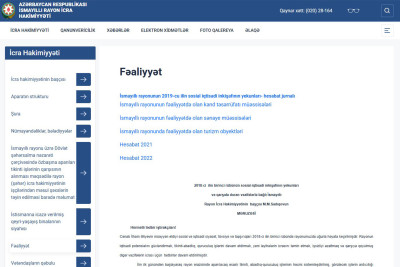 İsmayıllıda vəziyyət “Fəaliyyət” bölməsində donub qalır...