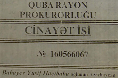 Qubada "Lotu Yusif"in CİNAYƏTİ - TƏFFƏRÜTLAR