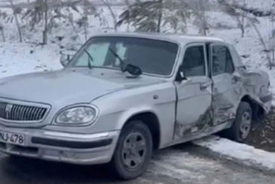 Xızıda buzlu yolda qəza baş verib - VİDEO