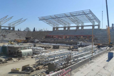 Qusar şəhər stadionunda dirçəliş var