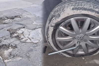 Şabranda çuxura düşən sürücü məhkəməni uddu - FOTO