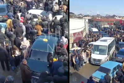 Xaçmazda izdiham olub - VİDEO