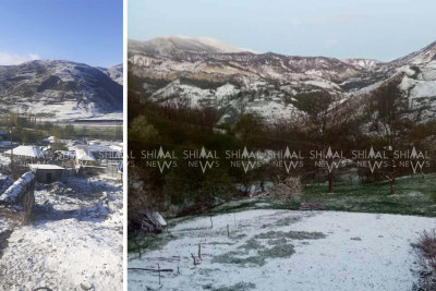 Qubaya qar yağıb - FOTO