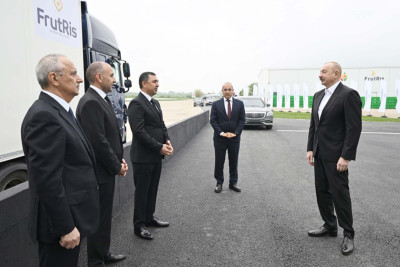 Prezident Qusara səfər edib - FOTO