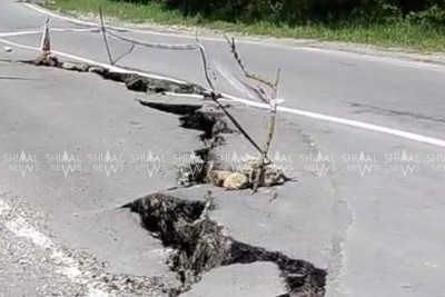 Bakı-Şamaxı-Yevlax avtomagistralı çöküb - VİDEO