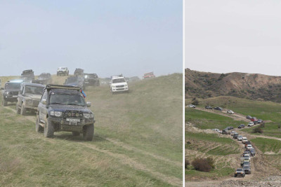 Yolsuzluq avtomobillərinin Şimala yürüşü keçirilib - FOTO