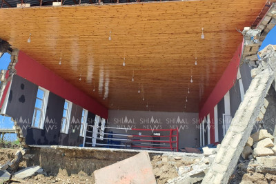 Şabranda sakinlərin tikdiyi idman zalını sel dağıdıb - FOTO