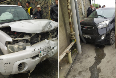 Qubada zəncirvari qəza - Səbəbkar hadisə yerindən qaçdı