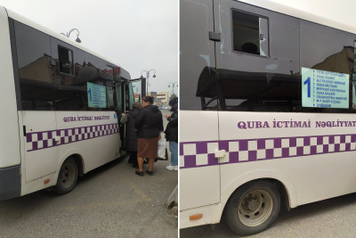 Qubada ictimai nəqliyyat problemi – Sərnişinlərin tələbləri var!