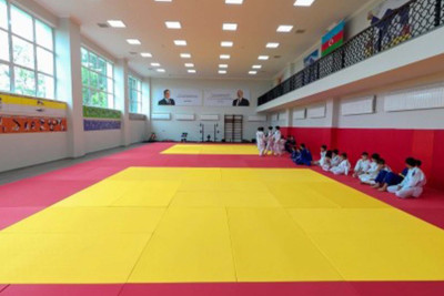 Qaxda yeni cüdo zalının açılışı oldu - FOTO