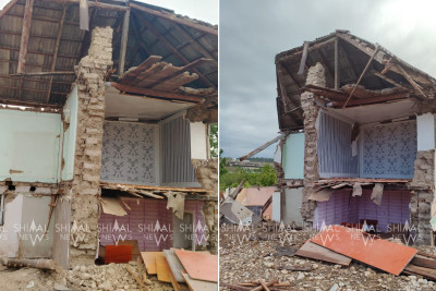 Leysan yağışı Şabranda ailəni evsiz qoyub - VİDEO