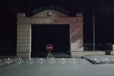 Qubanın Zərdabi qəsəbəsində park qaranlığa qərq olub