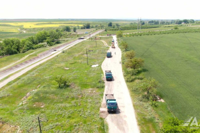 Qusarda 6 kəndi birləşdirən yol təmir edilir