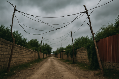 Şabranın 40 il dirəksiz qalan küçəsi - VİDEO