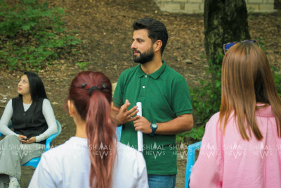 Qubada gənclər ekoloji problemlərdən danışdılar - FOTO