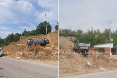 Qusarda avtomobil piyadanı vurub, sonra aşıb – ANBAAN VİDEO