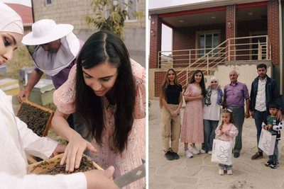 Leyla Əliyeva və Arzu Əliyeva Xızı rayonuna səfər ediblər