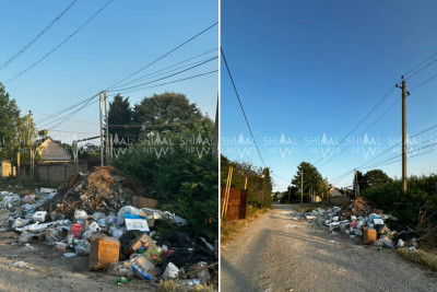 Xaçmazın bu kəndi zibilə "təslim oldu" - VİDEO