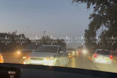 Nabranda saatlarla davam edən tıxac və xaos - VİDEO