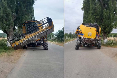 Quba-Alpan yolunda ağır texnika təhlükəyə çevrilib - FOTO