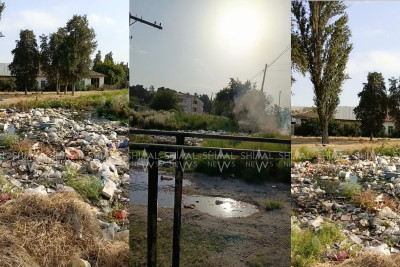 Şabranda zibillik və kanalizasiya “qovuşdu” - VİDEO