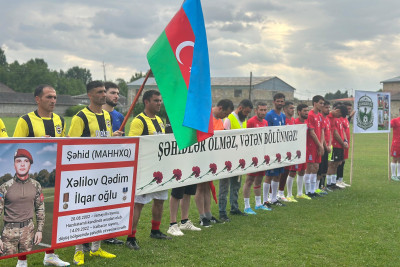 İsmayıllıda şəhidlərin xatirəsinə futbol turniri keçirilib