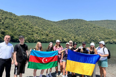 Ukraynalı uşaqlar Qəbələdə qonaq olublar