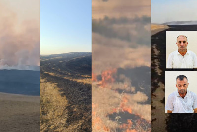 Şəkidə qəsdən yanğın törədən şəxslər həbs olunublar