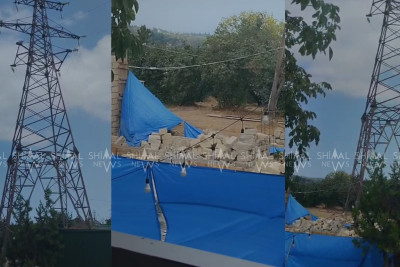 Qubada yüksək gərginlik altında tikinti - VİDEO