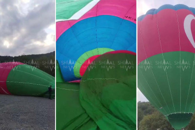 Hava şarı Quba səmasında - VİDEO