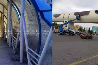 Qubada yerüstü keçid təmir olunur