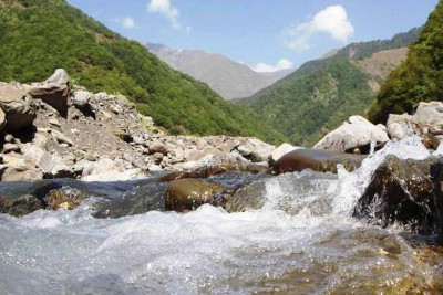 Balıqlar öldüyü sudan insanlar içir: Çirklənən Qusarçay - VİDEO