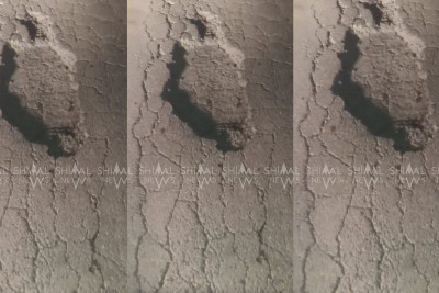 Quba-Xaçmaz yolunda təhlükə - VİDEO