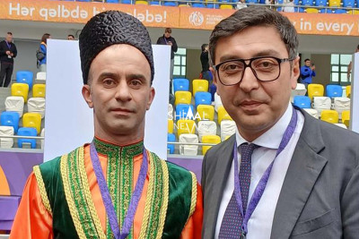 Qubalı pəhləvan beynəlxalq tədbirdə - VİDEO