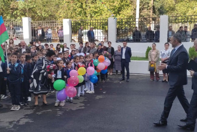 Qusarın Cibir kəndində yeni məktəb binası istifadəyə verilib