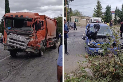 Şabranda qəza baş verib - VİDEO