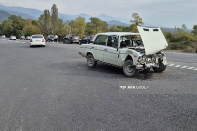 Qəbələdə qəzası: 3 nəfər xəsarət alıb 