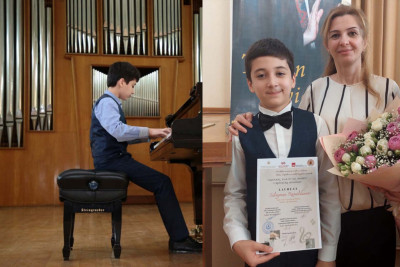 Qusarlı şəhid övladı musiqidə təsəlli tapıb