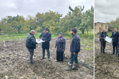 Təbii fəlakət qurbanlarına dəstək – Qubada iki ev bərpa olunur