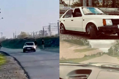 Xaçmazda riskli manevrlər edən sürücü və qohumu saxlanıldı