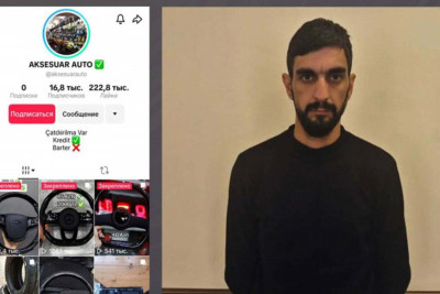 "TikTok" dələduzu Oğuzda saxlanıldı